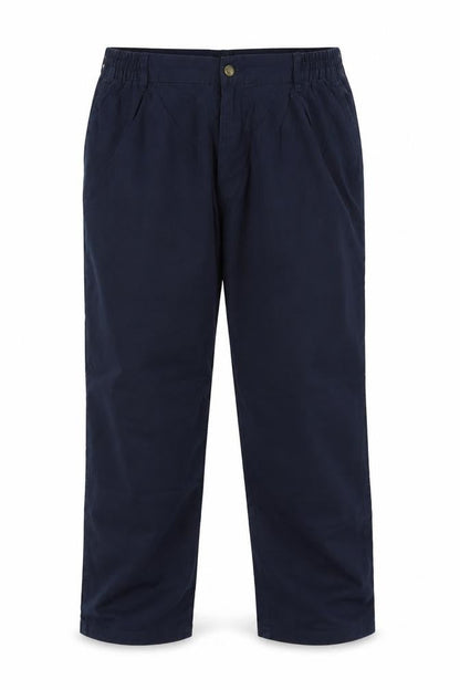 Mens UK Size 40 Cotton Traders Regular Fit Casual Blue Trousers