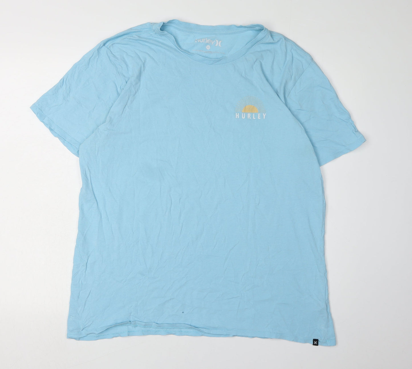 Mens UK Size L Hurley Blue  T-Shirt