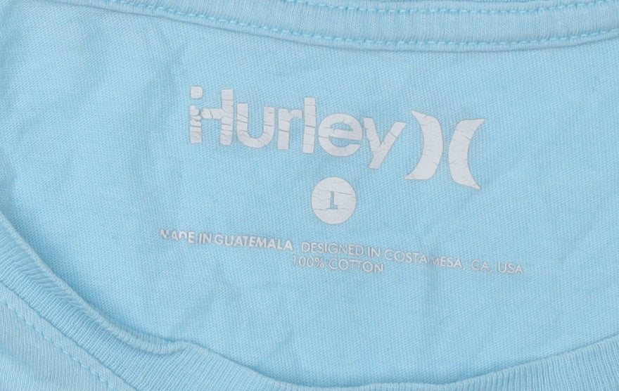 Mens UK Size L Hurley Blue  T-Shirt