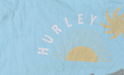 Mens UK Size L Hurley Blue  T-Shirt