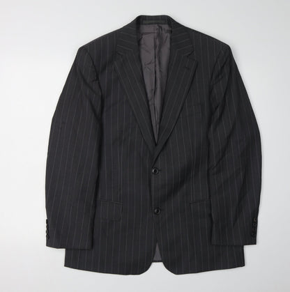 Mens UK Size 38 HUGO BOSS Regular Black Suit Jacket