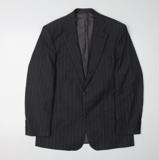 Mens UK Size 38 HUGO BOSS Regular Black Suit Jacket