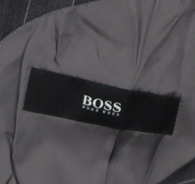 Mens UK Size 38 HUGO BOSS Regular Black Suit Jacket