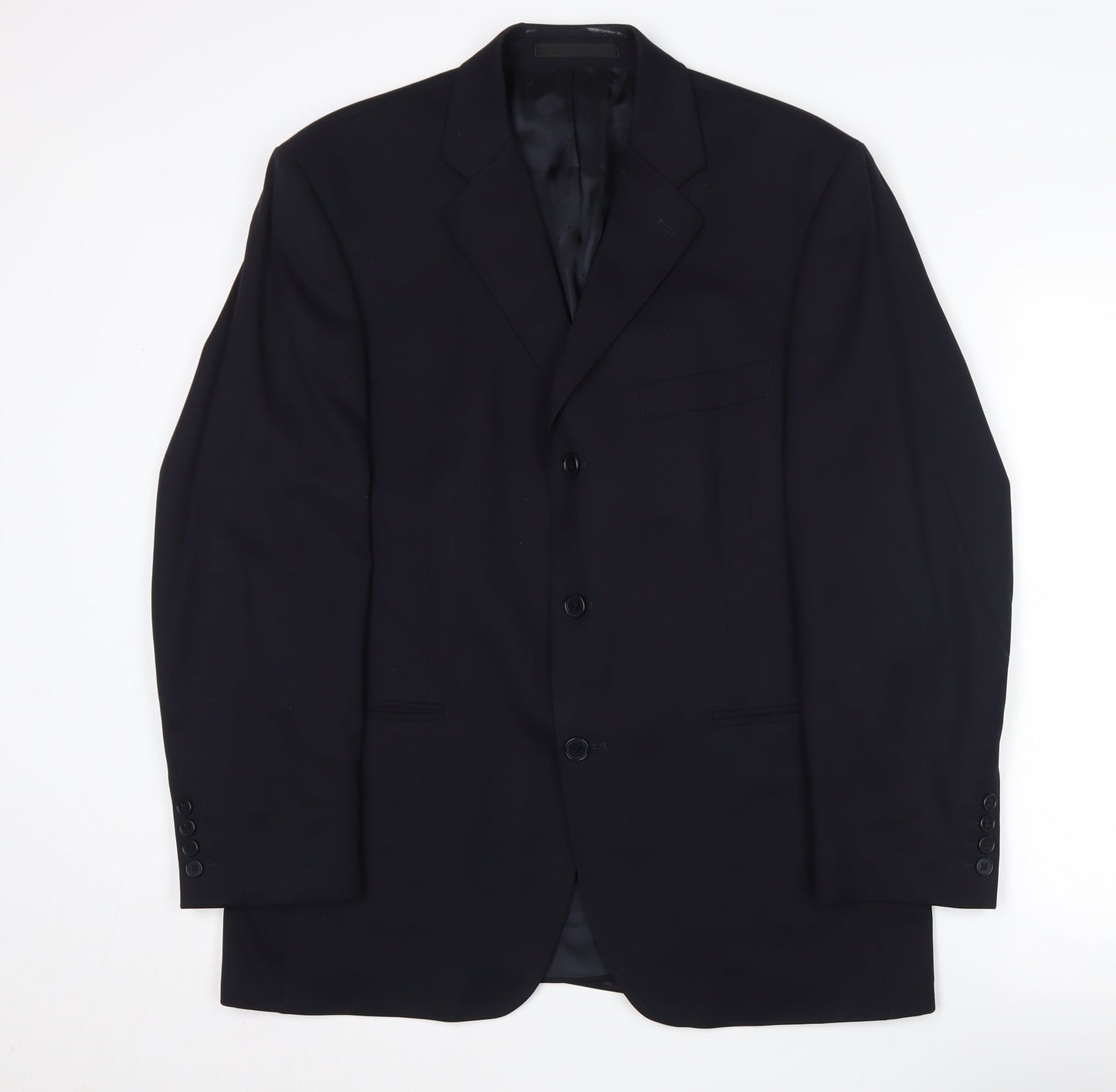 Mens UK Size 40 Pierre Cardin Regular Blue Suit Jacket