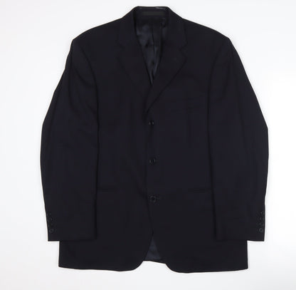 Mens UK Size 40 Pierre Cardin Regular Blue Suit Jacket