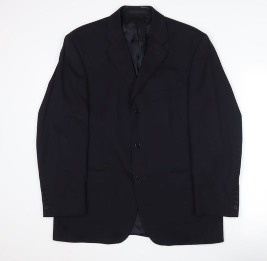 Mens UK Size 40 Pierre Cardin Regular Blue Suit Jacket