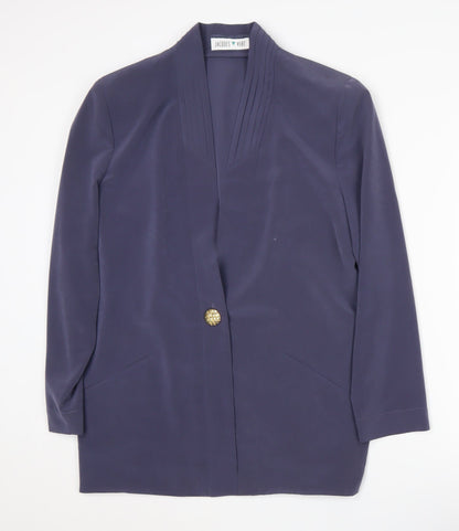 Jacques Vert Women's Blue Blazer Size 12 Regular Fit