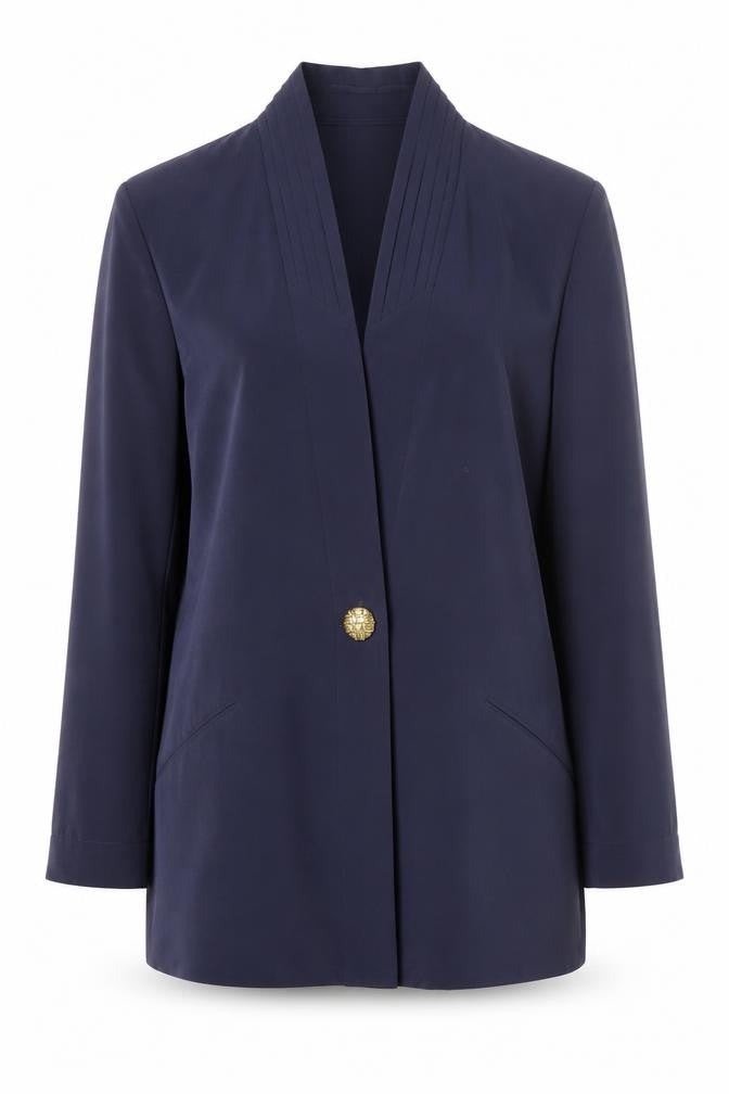 Womens UK Size 12 Jacques Vert Regular Blue Blazer