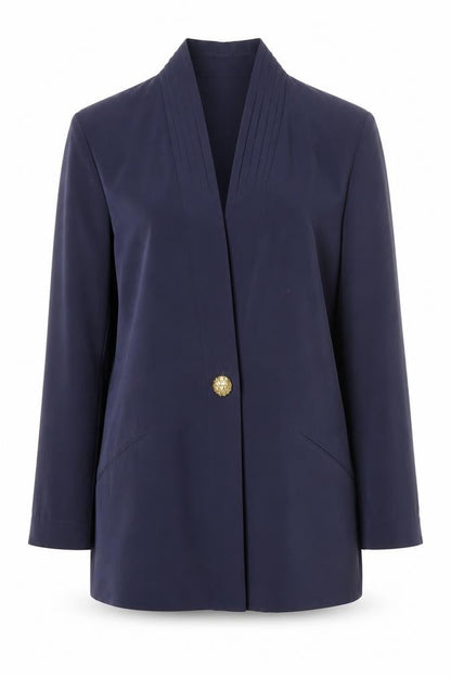 Womens UK Size 12 Jacques Vert Regular Blue Blazer