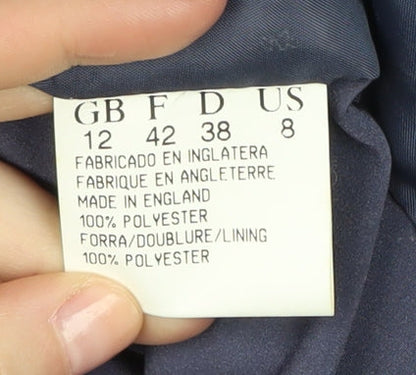 Jacques Vert Women's Blue Blazer Size 12 Regular Fit