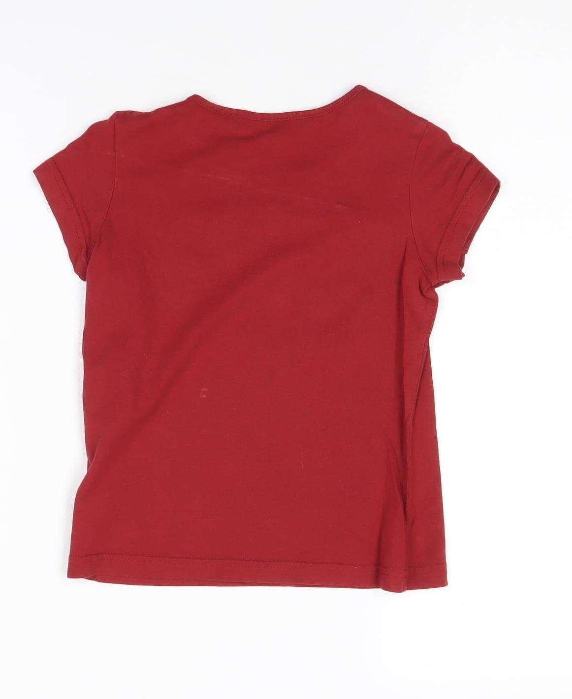 Harry Potter Boys Red T-Shirt 5-6 Years Quidditch Graphic