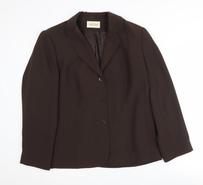 Eastex Women's Brown Blazer Size 16 Classic Business