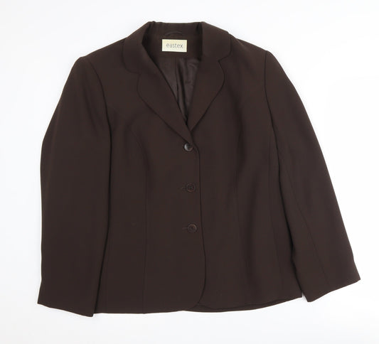 Eastex Women's Brown Blazer Size 16 Classic Business