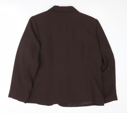 Eastex Women's Brown Blazer Size 16 Classic Business
