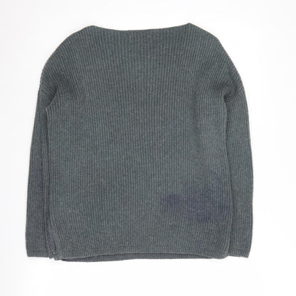 Jasper Conran Women's Grey Cable Knit Pullover Jumper Size 10
