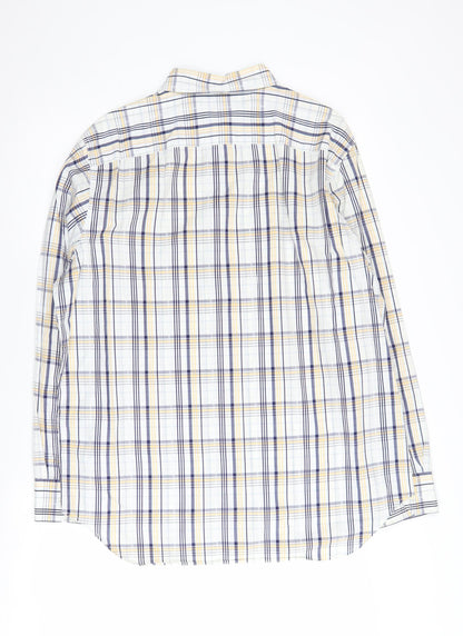 Banana Republic Men's Multicoloured Plaid Shirt L