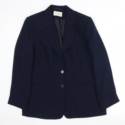 Eastex Women's Blue Suit Jacket Size 14 Classic Workwear