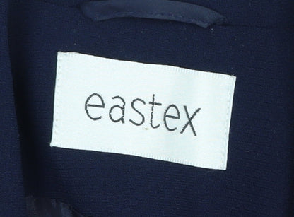 Eastex Women's Blue Suit Jacket Size 14 Classic Workwear