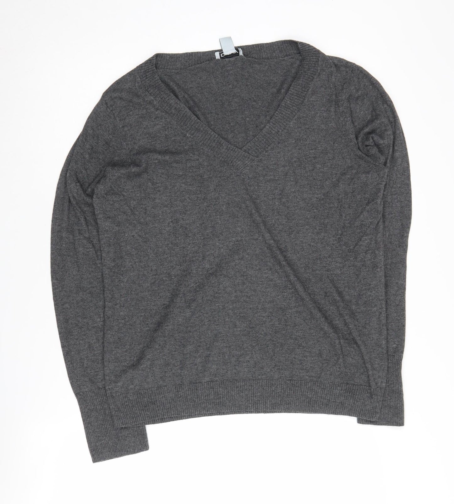 DKNY Men's Grey XL Pullover V-Neck Jumper