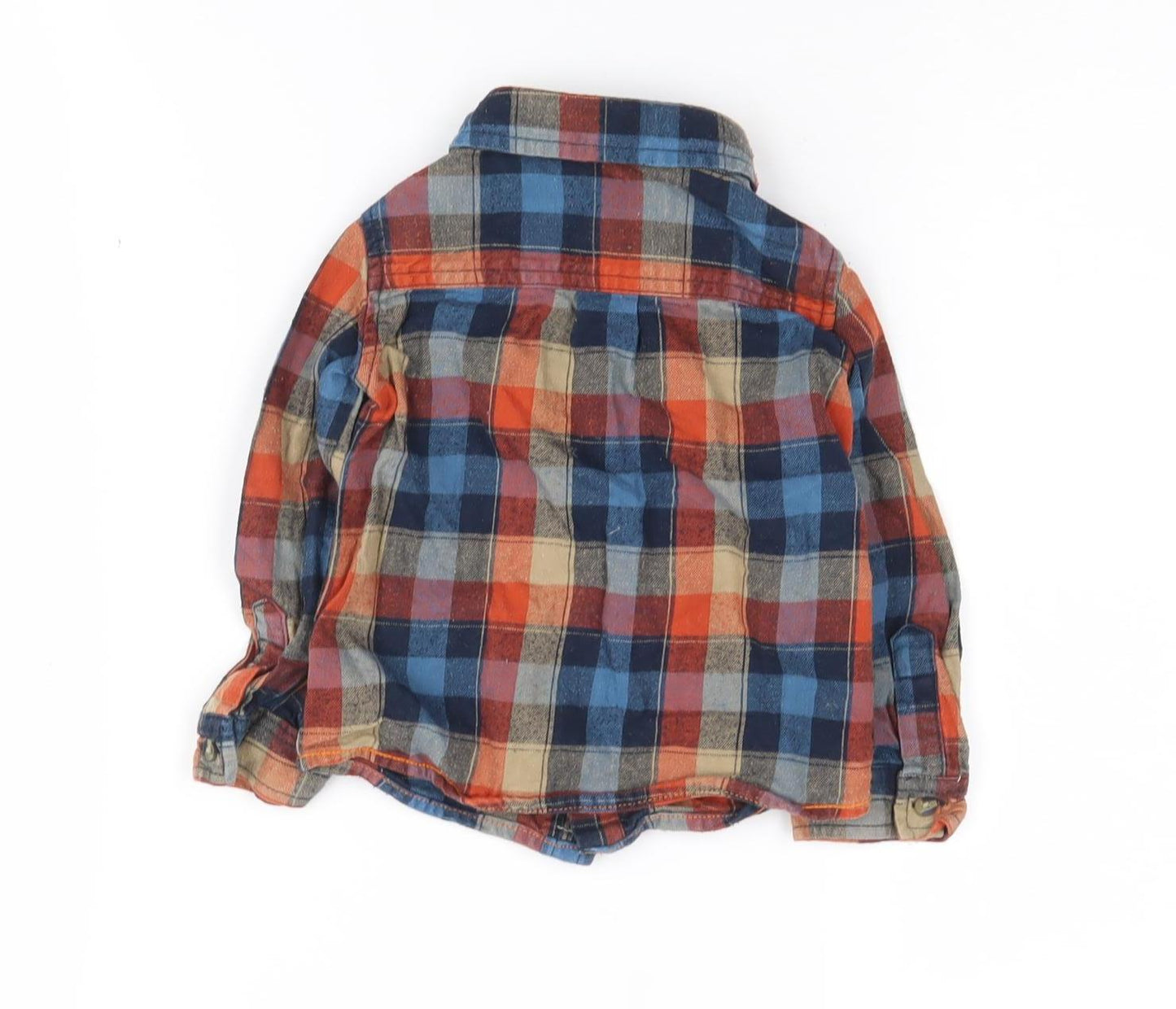 M&Co Unisex Baby Multicoloured Plaid Button-Up Shirt 12-18M