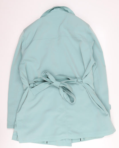 Jacques Vert Women’s Blue Trench Coat Size L