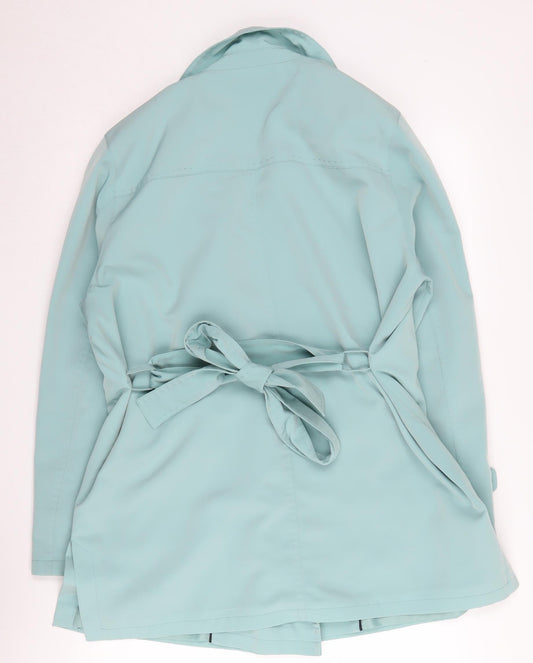 Jacques Vert Women’s Blue Trench Coat Size L