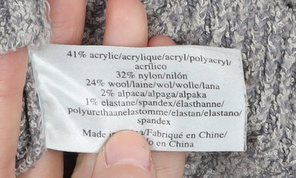 Laura Ashley Women's Grey V-Neck Pullover Jumper