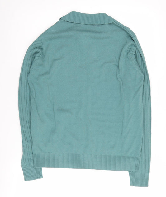 Honor Millburn Women's Green Henley Jumper M