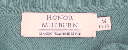 Honor Millburn Women's Green Henley Jumper M