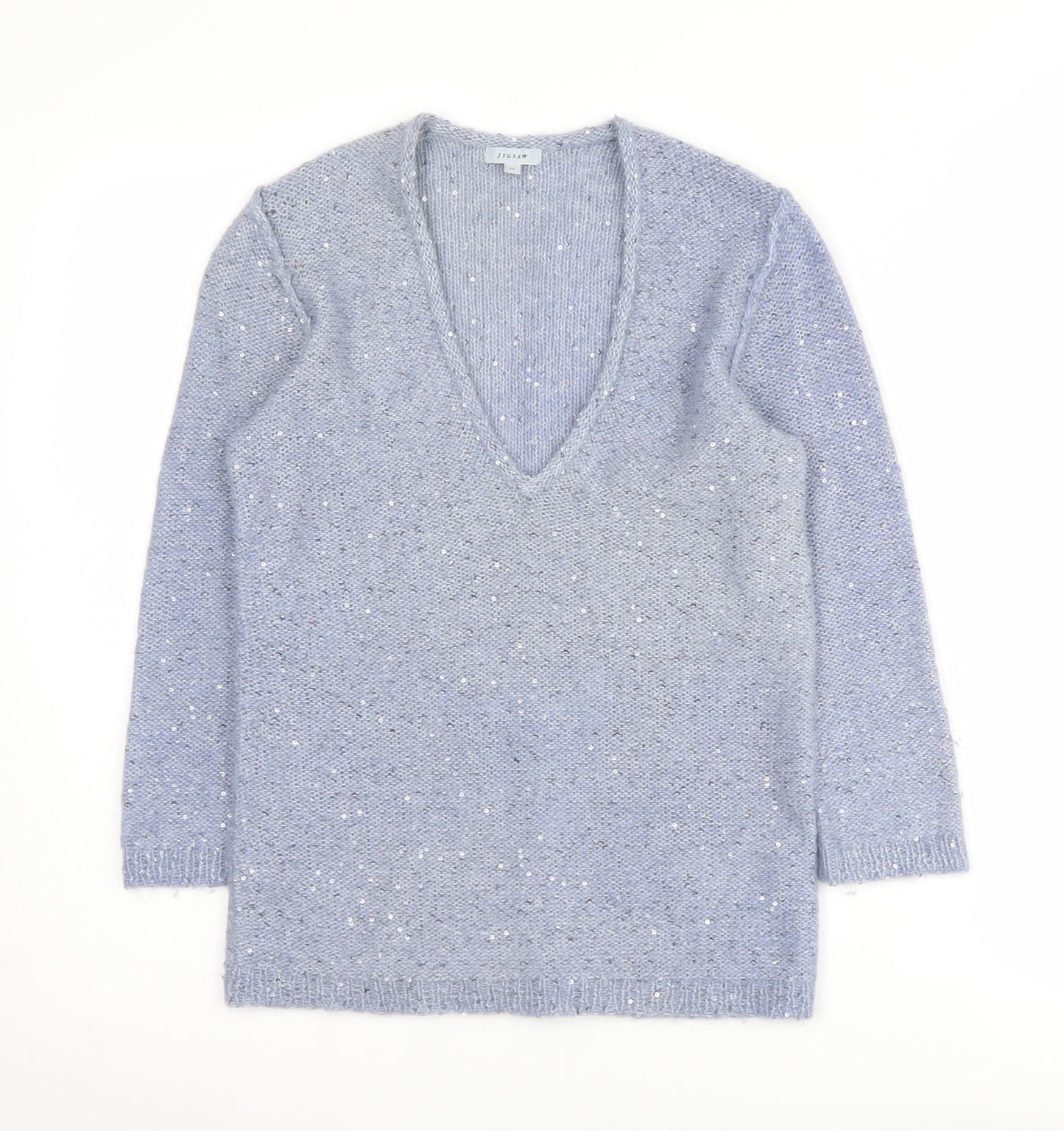 Jigsaw Women's Blue Knit Pullover Jumper XS