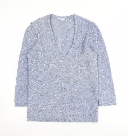Jigsaw Women's Blue Knit Pullover Jumper XS