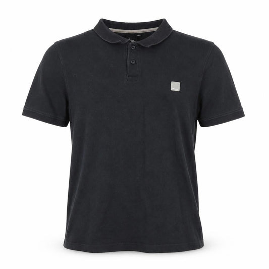 Front view of Bench Black polo Shirt, size L