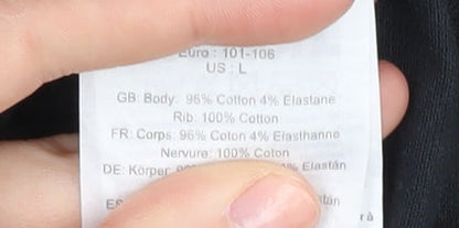 Bench Black polo Shirt Size L