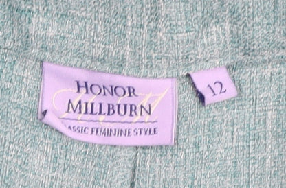 Womens UK Size 12 Honor Millburn Regular Fit Dress Pants Blue Trousers