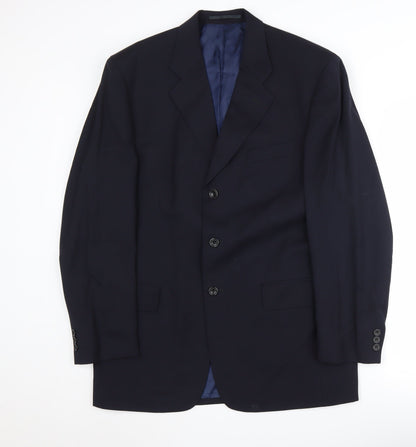 Austin Reed Men's Blue Regular Jacket 40R Wool