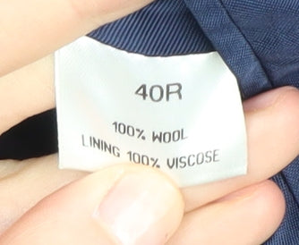 Austin Reed Men's Blue Regular Jacket 40R Wool