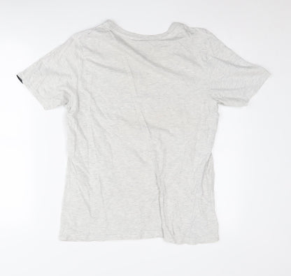 Tokyo Laundry Men's Grey V-Neck T-Shirt, M