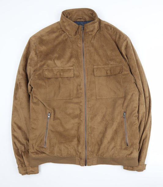 Atlas for Men Brown Mid-Length Jacket - M