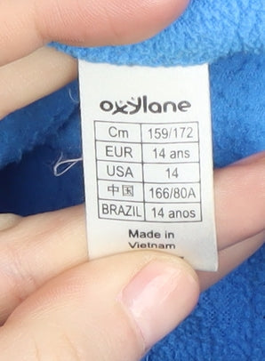 Oxylane Teens Blue Pullover Sweatshirt, Size 12
