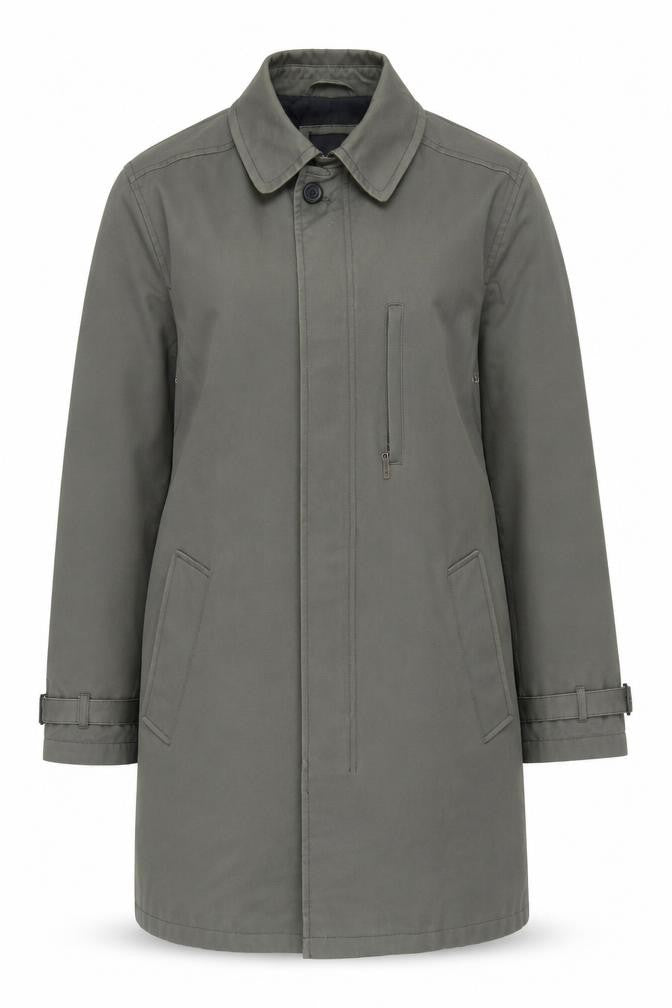 Womens UK Size M Jasper Conran Green Trench Coat