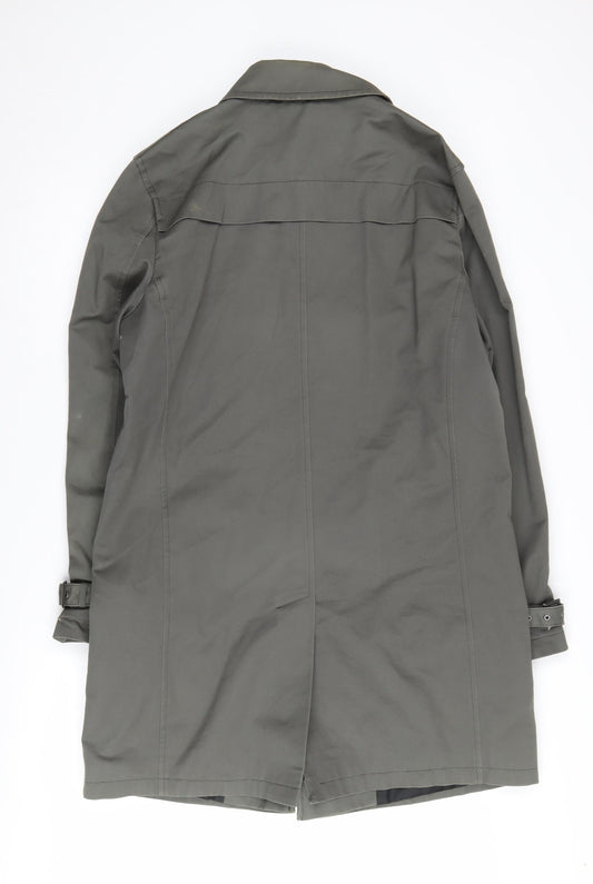 Womens UK Size M Jasper Conran Green Trench Coat