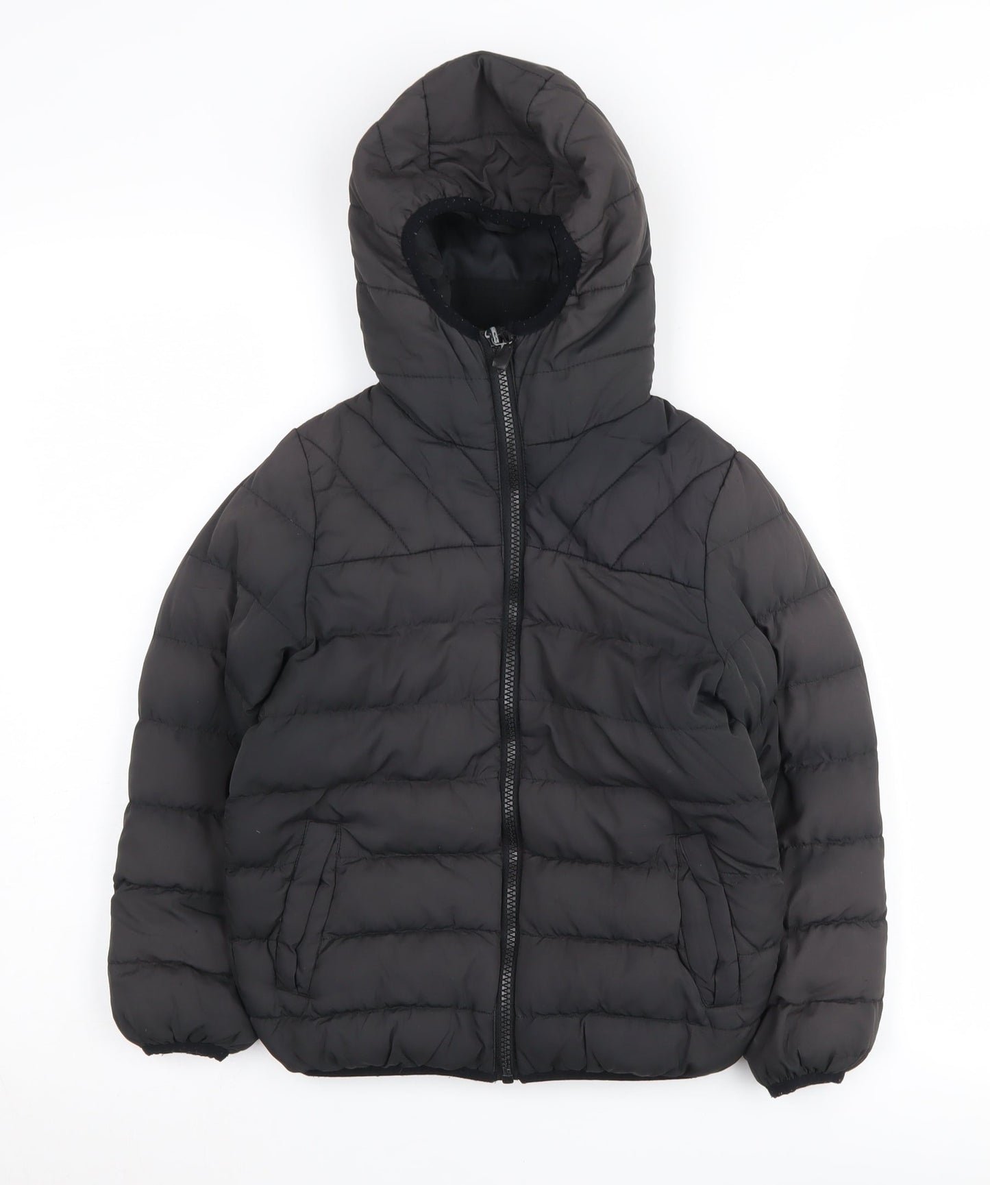 Next Boys Black Puffer Jacket 5 Years with Hood
