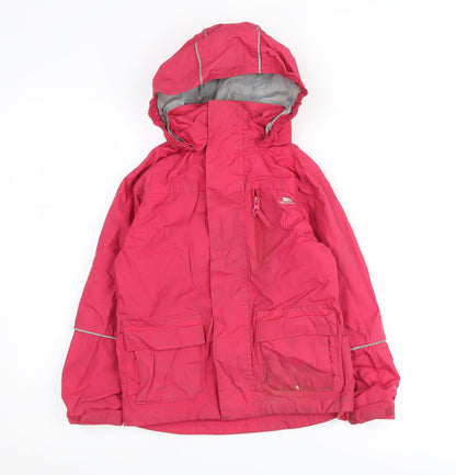 Trespass Pink Girls Parka Jacket 5-6 Years