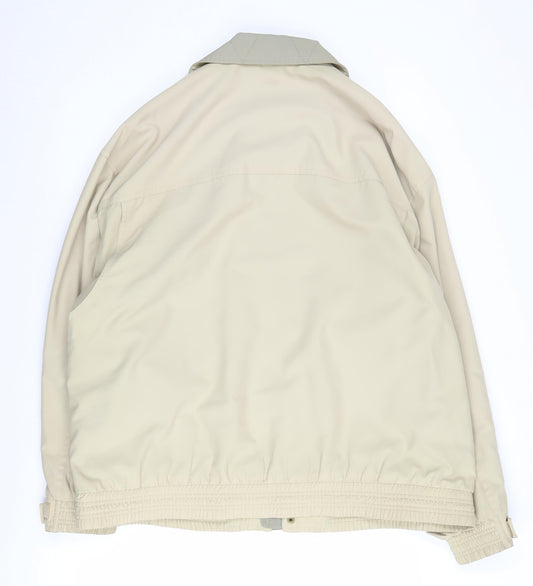 Avanti Men's Beige Basic Jacket Size 44 in, Full Zip, Pockets