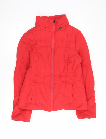 Womens UK Size S Marks and Spencer Red Puffer Jacket