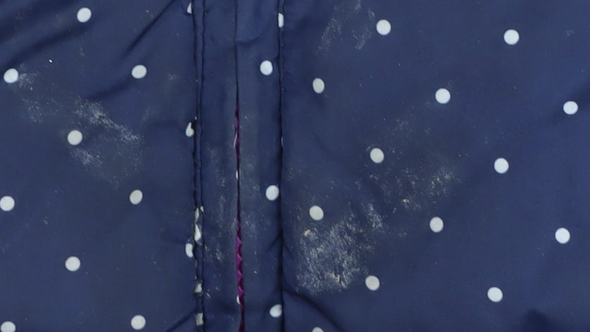 John Lewis Girls Blue Spotted Puffer Jacket 5 Years