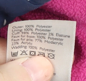 John Lewis Girls Blue Spotted Puffer Jacket 5 Years