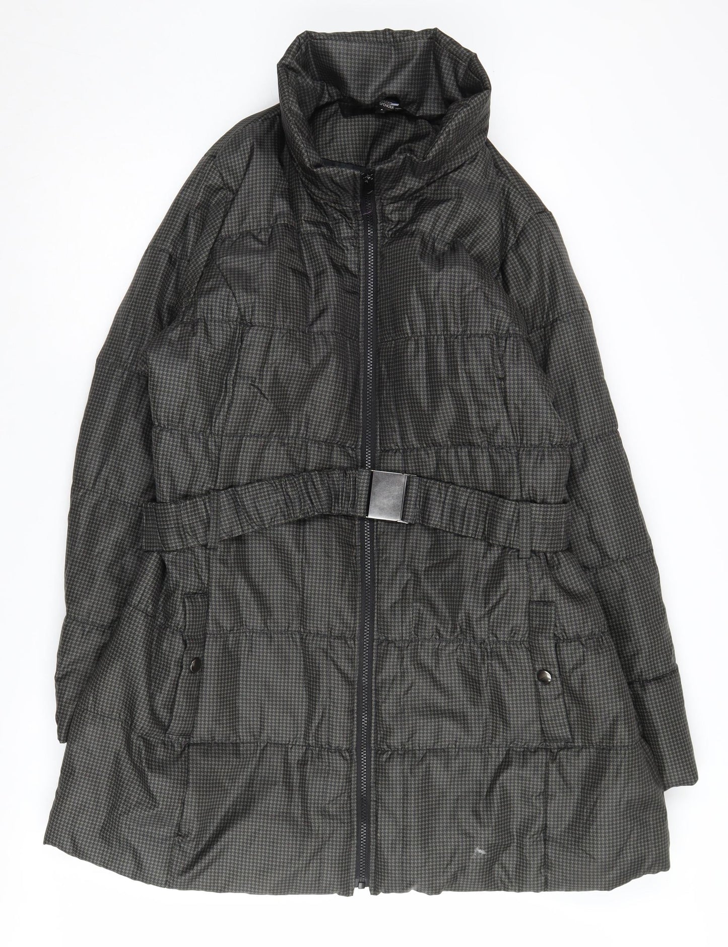Womens UK Size L Marks and Spencer Black Puffer Jacket