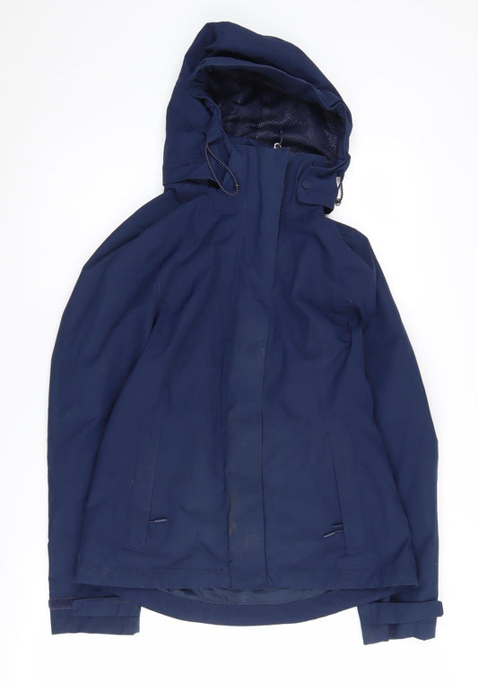 Womens UK Size 8 Marks and Spencer Blue Parka Coat