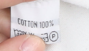 On Stage Men's XL White Nautical Polo Shirt